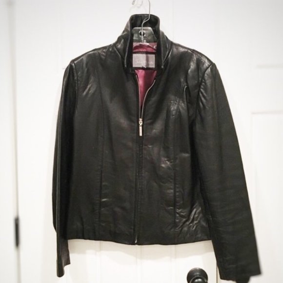 10/5 CLASSY LEATHER JACKET - Picture 1 of 6